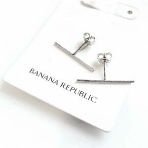 Sterling Silver Stick Earrings Banana Republic NWT new with tags line earring